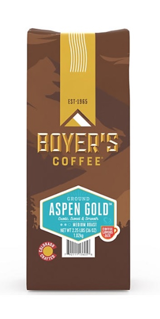 (image for) Boyer's Coffee Medium Roast Ground Coffee Aspen Gold (2.25 lbs.) - Click Image to Close